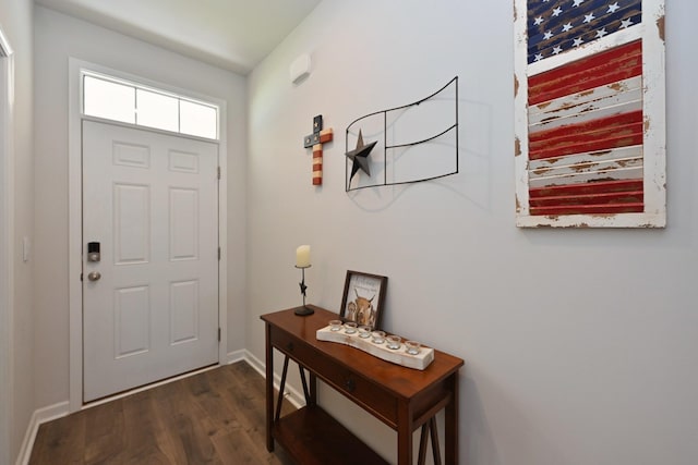 7050 Scotlyn Way, White House, TN 37188 - entryway with dark wood-style flooring and baseboards