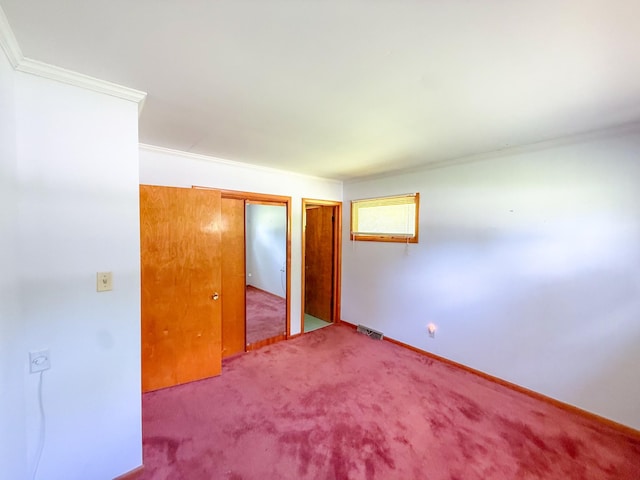 115 Horseshoe St, Pulaski, TN 38478 - unfurnished bedroom featuring crown molding and carpet floors