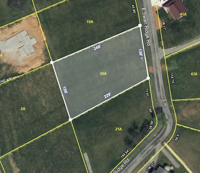 139 E Swan Ridge Rd, Hilham, TN 38568 - aerial map of property and surrounding area