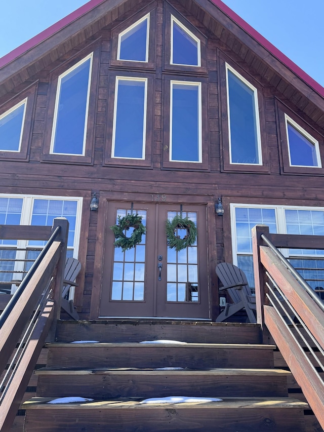 139 E Swan Ridge Rd, Hilham, TN 38568 - back of house featuring stairway