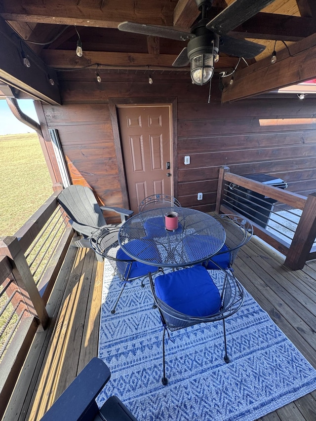 139 E Swan Ridge Rd, Hilham, TN 38568 - deck featuring outdoor dining area
