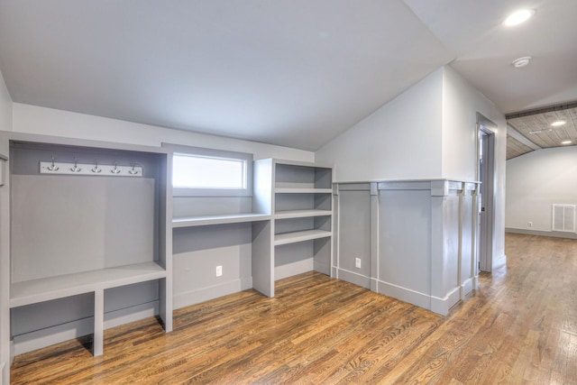 1205 Dr Db Todd Jr Blvd, Nashville, TN 37208 - walk in closet featuring vaulted ceiling and wood finished floors