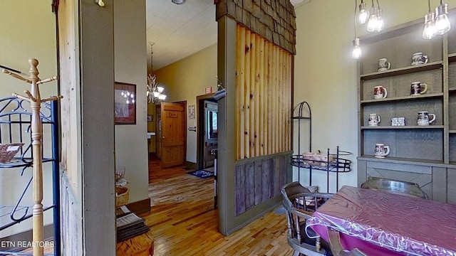 329 Wheeler Ln, Jamestown, TN 38556 - corridor with wood finished floors and a high ceiling