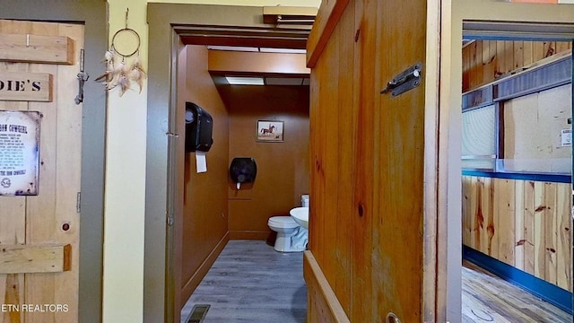 329 Wheeler Ln, Jamestown, TN 38556 - bathroom with wood finished floors and toilet