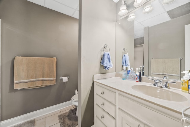 1134 Pee Dee Branch Rd, Cottontown, TN 37048 - bathroom with tile patterned floors and vanity