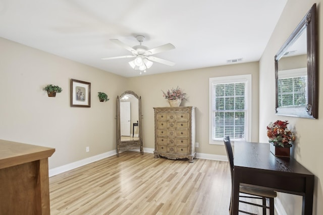 511 Derby Downs, Lebanon, TN 37087 - office with light wood-style floors and ceiling fan