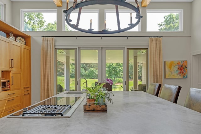 111 Hardingwoods Pl, Nashville, TN 37205 - dining room with healthy amount of natural light and a high ceiling
