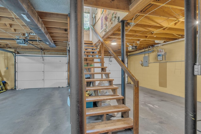 111 Hardingwoods Pl, Nashville, TN 37205 - staircase with concrete floors