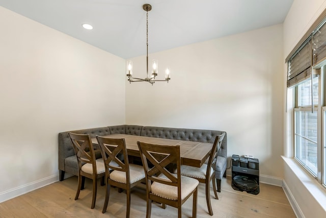 3319 Old Hickory Blvd Unit 17, Old Hickory, TN 37138 - dining area with a chandelier, plenty of natural light, light wood-style flooring, and recessed lighting