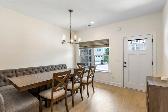 3319 Old Hickory Blvd Unit 17, Old Hickory, TN 37138 - dining space with a chandelier, light wood finished floors, and recessed lighting