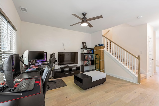 3319 Old Hickory Blvd Unit 17, Old Hickory, TN 37138 - home office featuring wood finished floors and a ceiling fan