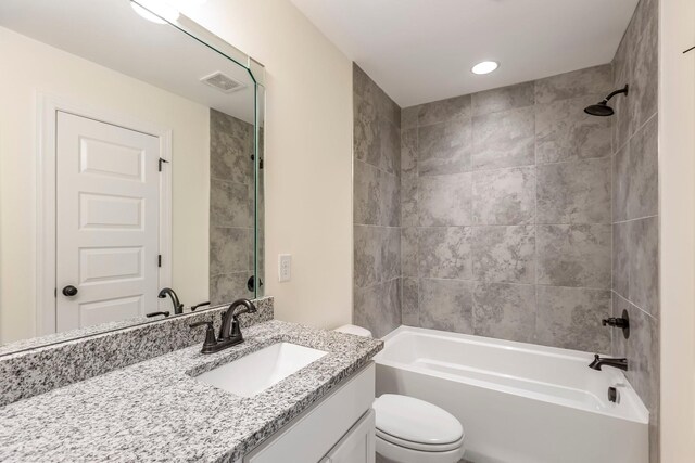 3319 Old Hickory Blvd Unit 17, Old Hickory, TN 37138 - full bathroom featuring vanity,  shower combination, and recessed lighting
