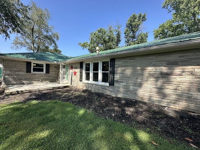8827 Horton Hwy, College Grove, TN 37046 - view of front of property featuring a metal roof and a patio area