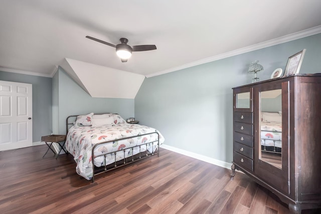 723 Alecia Page Cv, Humboldt, TN 38343 - bedroom with wood finished floors, ornamental molding, and ceiling fan