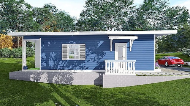 7721 Harper Rd, Hixson, TN 37343 - view of front of home featuring a front lawn