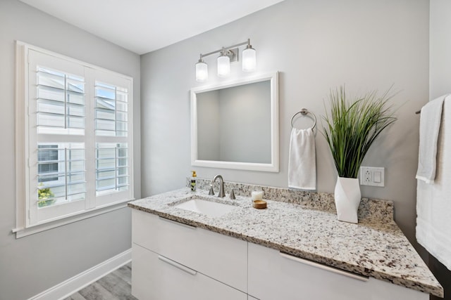 438 Siena Dr, Nashville, TN 37205 - bathroom featuring vanity and wood finished floors