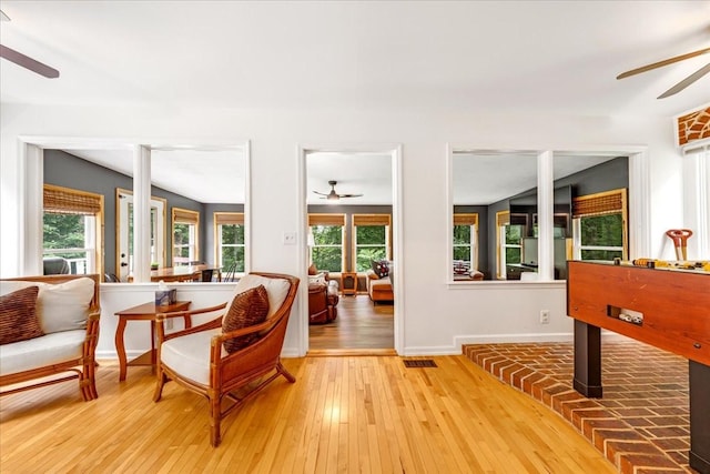 802 Evans Rd, Winchester, TN 37398 - sitting room with a ceiling fan and light wood-style flooring