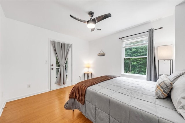 802 Evans Rd, Winchester, TN 37398 - bedroom featuring wood finished floors and a ceiling fan