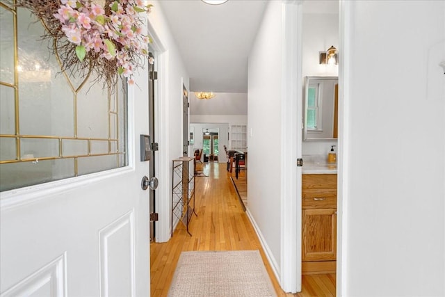 802 Evans Rd, Winchester, TN 37398 - corridor with light wood finished floors