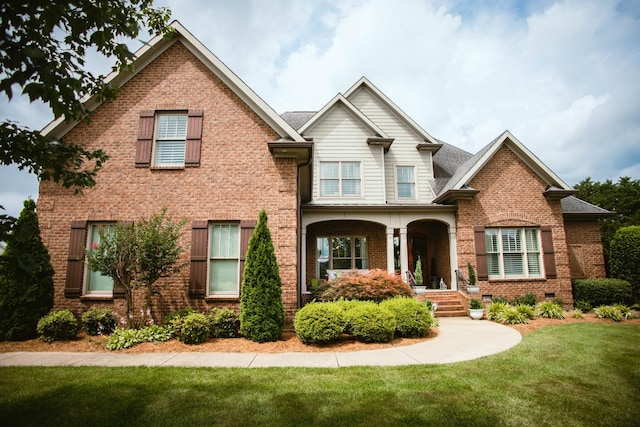 1017 Rosebud Ct, Murfreesboro, TN 37129 - view of front of property with brick siding and a front lawn