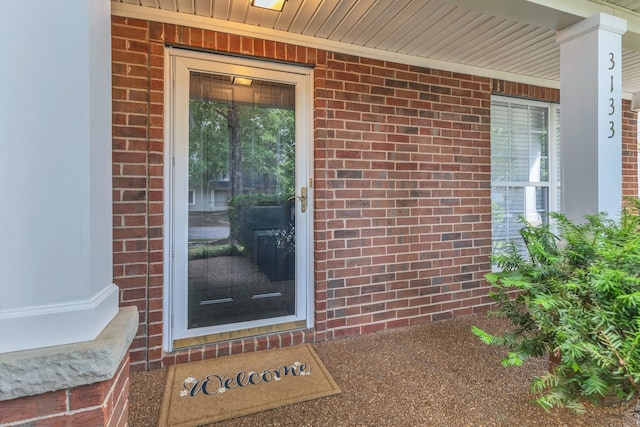 3133 Winberry Dr, Franklin, TN 37064 - doorway to property featuring brick siding