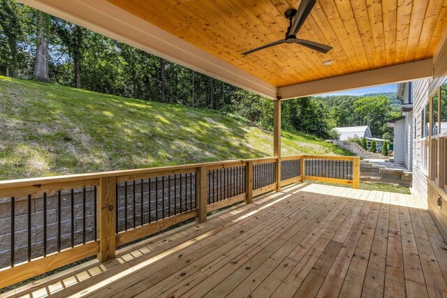 333 Isbill Rd, Chattanooga, TN 37419 - deck featuring ceiling fan