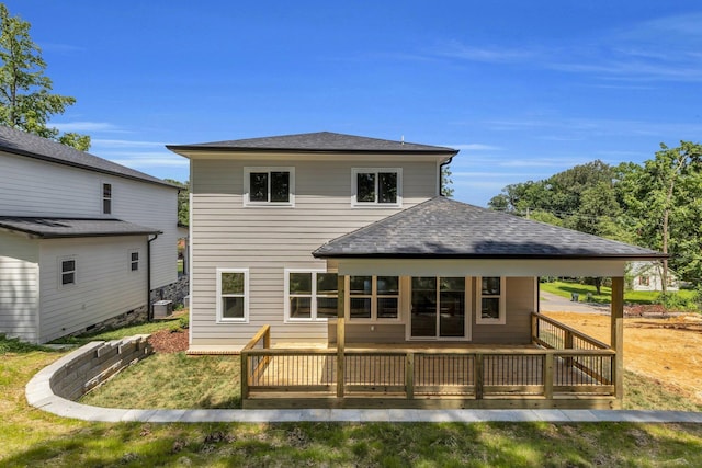 333 Isbill Rd, Chattanooga, TN 37419 - rear view of house featuring a deck and roof with shingles