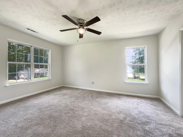 7203 Chester Rd, Fairview, TN 37062 - carpeted spare room featuring a ceiling fan and a textured ceiling