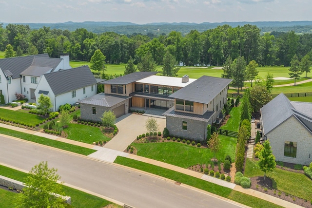 8005 Backwoods Dr, College Grove, TN 37046 - view from above of property featuring a golf club