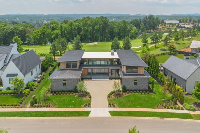 8005 Backwoods Dr, College Grove, TN 37046 - aerial view of property and surrounding area featuring a golf club