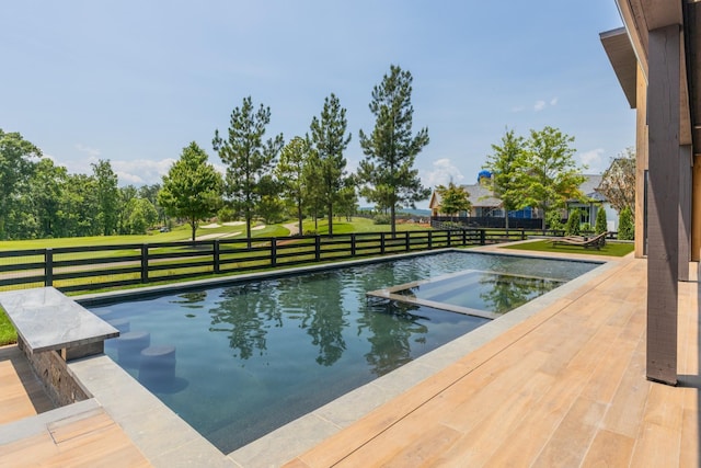8005 Backwoods Dr, College Grove, TN 37046 - view of pool featuring a pool with connected hot tub
