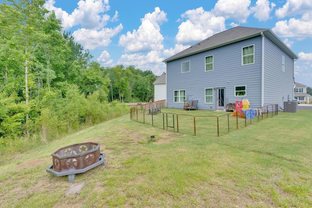 5 Oak Ridge Ct NE, Rome, GA 30165 - rear view of property featuring an outdoor fire pit