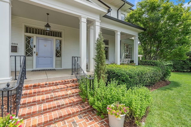 1504 Sweetbriar Ave, Nashville, TN 37212 - view of exterior entry with a porch