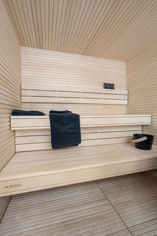 1504 Sweetbriar Ave, Nashville, TN 37212 - sauna / steam room featuring wooden ceiling and wood walls
