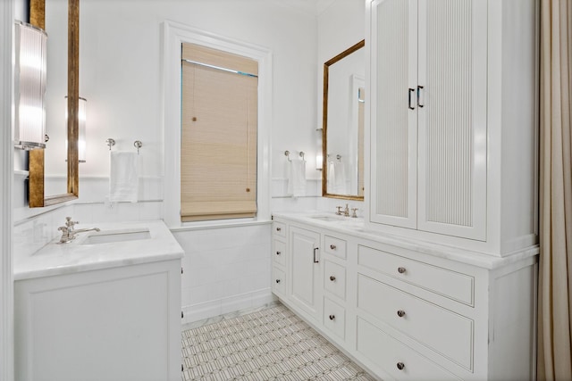 1504 Sweetbriar Ave, Nashville, TN 37212 - bathroom featuring vanity and tile patterned flooring