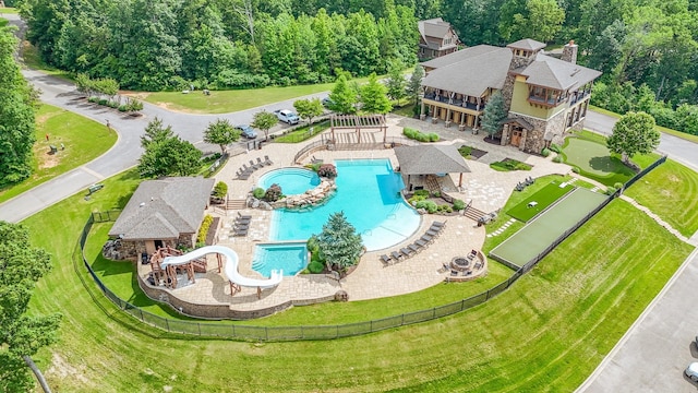 55B Oasis Ln, Savannah, TN 38372 - bird's eye view of a pool area
