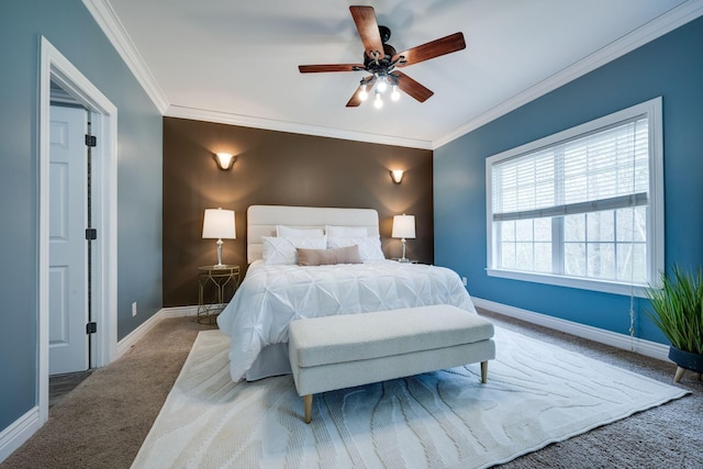 264 Firetower Rd, Dickson, TN 37055 - carpeted bedroom with crown molding and ceiling fan