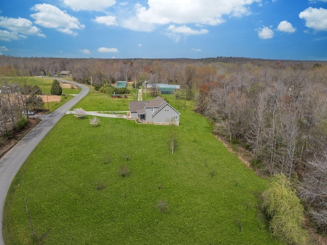 264 Firetower Rd, Dickson, TN 37055 - view from above of property with a heavily wooded area