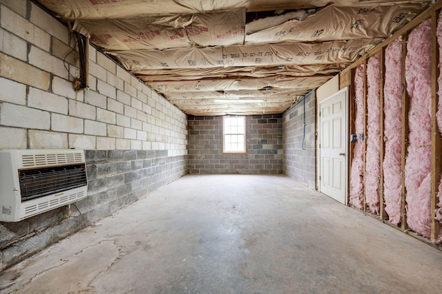 264 Firetower Rd, Dickson, TN 37055 - below grade area featuring heating unit and concrete block wall