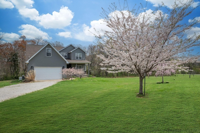 264 Firetower Rd, Dickson, TN 37055 - view of front of property featuring driveway, a front lawn, and covered porch