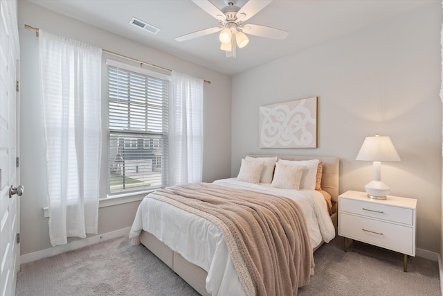 1081 Pebble Run Rd, Hendersonville, TN 37075 - bedroom featuring carpet flooring, multiple windows, and ceiling fan