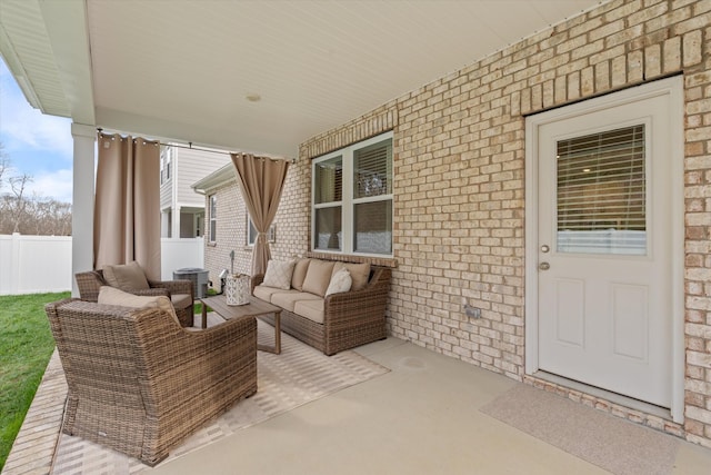 1081 Pebble Run Rd, Hendersonville, TN 37075 - view of patio / terrace with an outdoor hangout area
