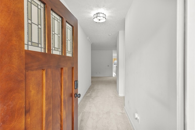 219 Wyndom Ct, Goodlettsville, TN 37072 - hall featuring a textured ceiling and light carpet