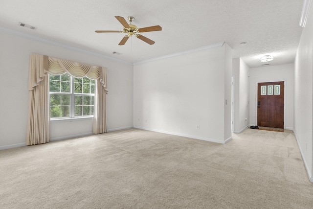 219 Wyndom Ct, Goodlettsville, TN 37072 - unfurnished room featuring ceiling fan, carpet flooring, and ornamental molding