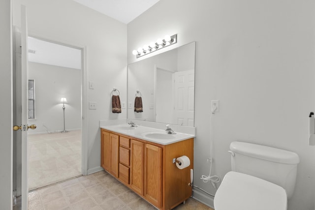 219 Wyndom Ct, Goodlettsville, TN 37072 - full bathroom featuring double vanity and toilet