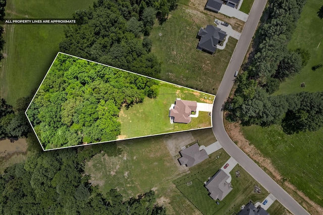 4049 Sadie Grace Way NW, Clarksville, TN 37042 - aerial view of property and surrounding area with property parcel outlined