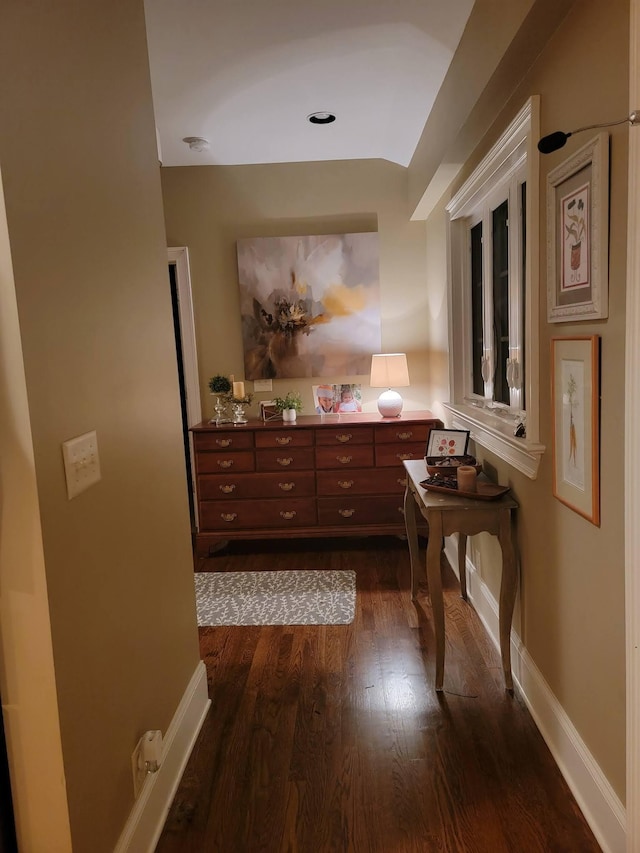 315 Gun Club Rd, Nashville, TN 37205 - corridor featuring dark wood-style flooring and baseboards