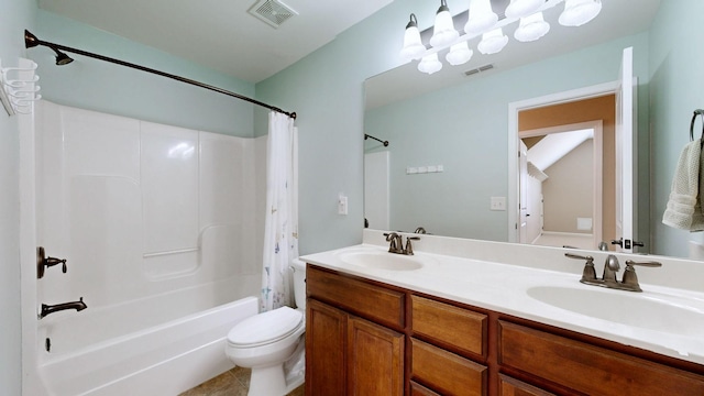 1007 Via Francesco Way, Spring Hill, TN 37174 - full bathroom with shower / bath combo with shower curtain and double vanity