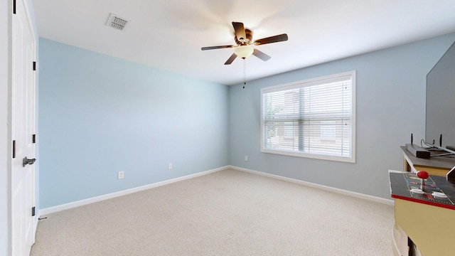 1007 Via Francesco Way, Spring Hill, TN 37174 - unfurnished office featuring ceiling fan and light colored carpet