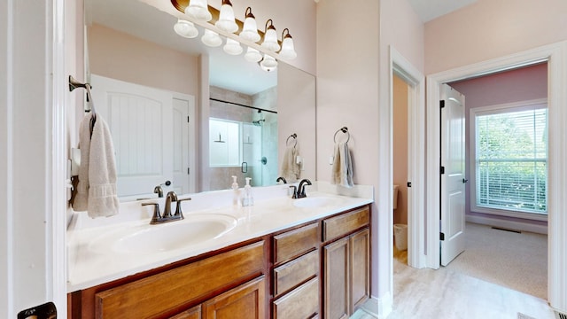 1007 Via Francesco Way, Spring Hill, TN 37174 - full bath with double vanity and a shower